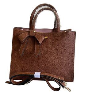 Pink Tartan Leather Chestnut Handbag Crossbody Bag NWOT​​